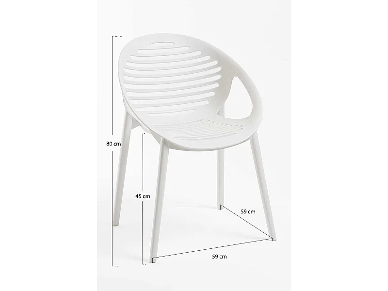 Sillas Jardín - Silla Cenda - Blanco