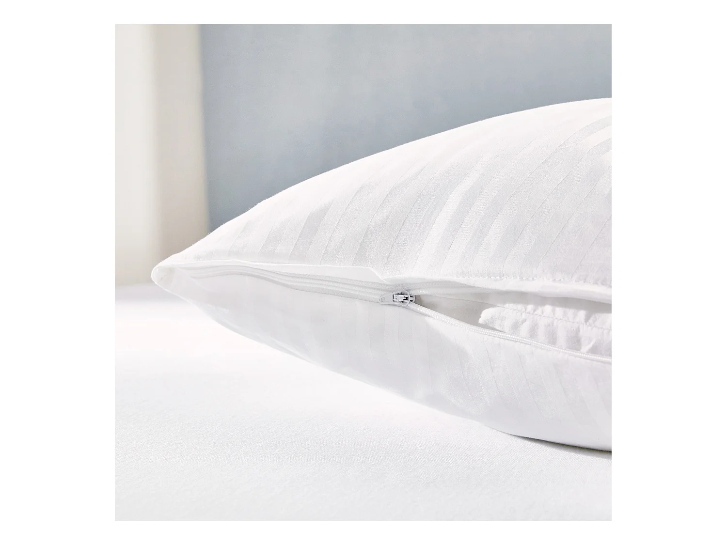 2 Almohadas plumón 30% y doble funda 100% algodón 40x90cm Pikolin Home