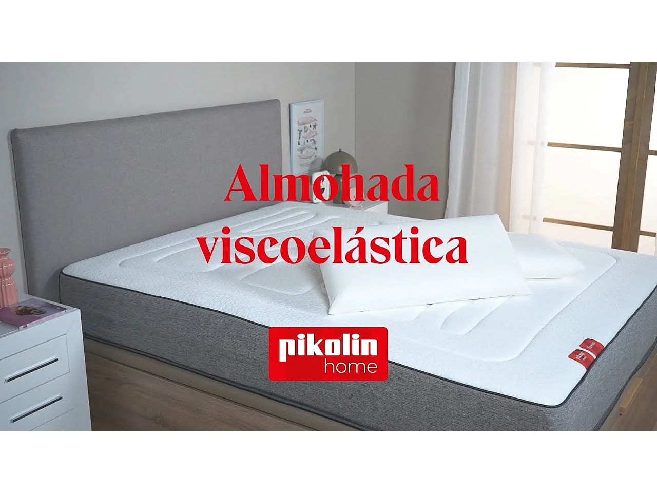 Almofada viscoelástica hipoalergênica com capa dupla e alta firmeza