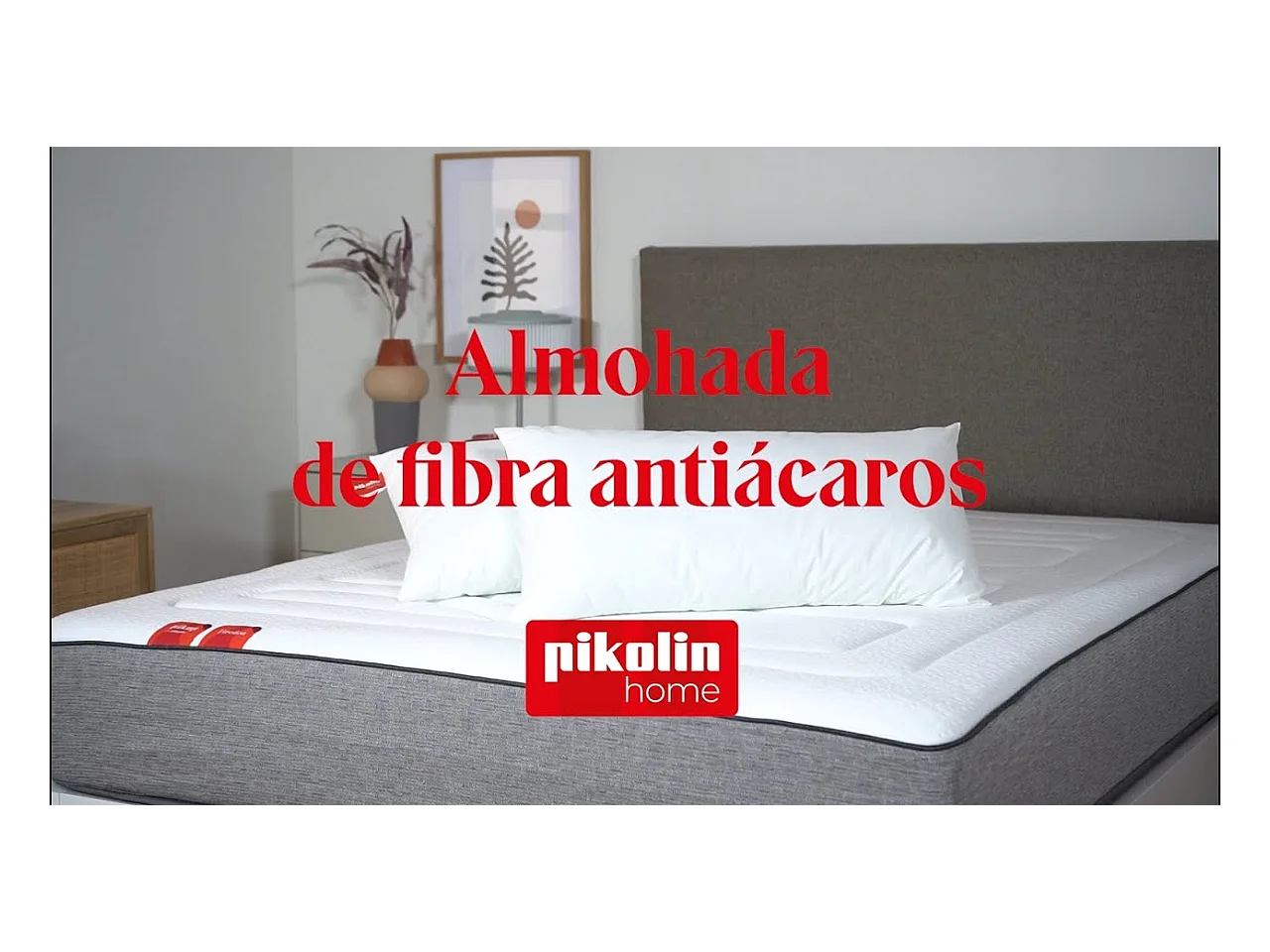 Vezelkussen met antiallergische behandeling en gemiddelde stevigheid.