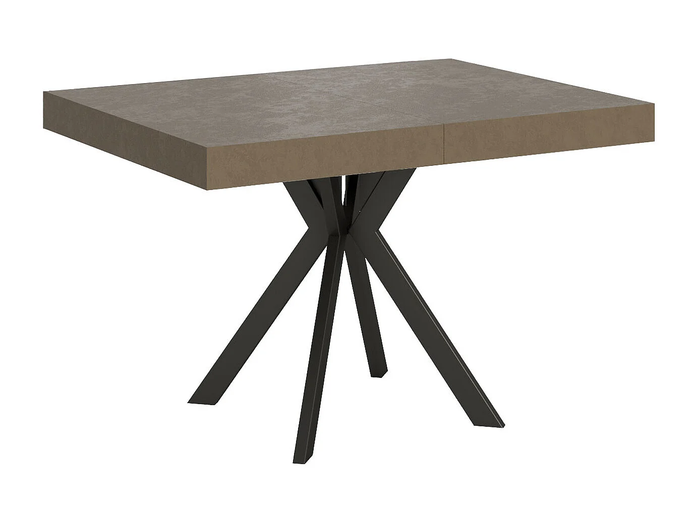 Mesa extensible 90x120/224 cm Dolcezza gris paloma patas antracita