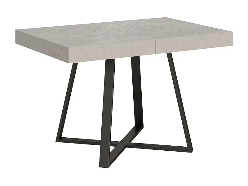 Uitschuifbare tafel 90x120/224 cm Abbraccio kasjmier frame antraciet
