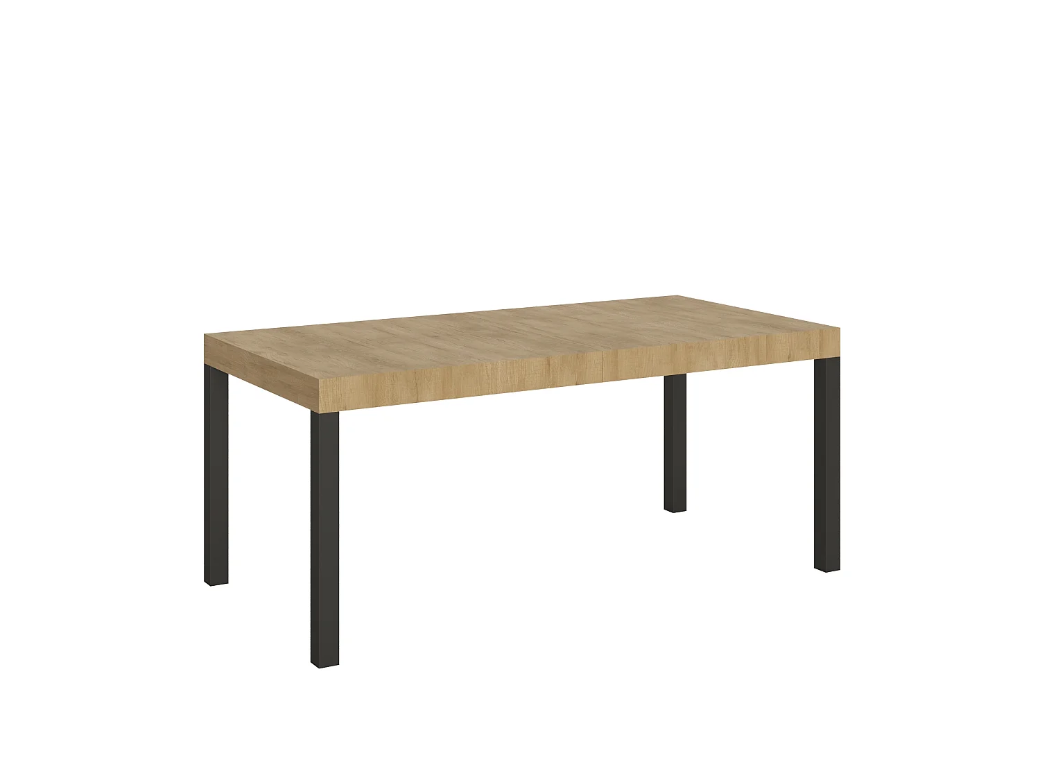 Extendable table 200/304x90 cm Everyday natural oak with anthracite legs
