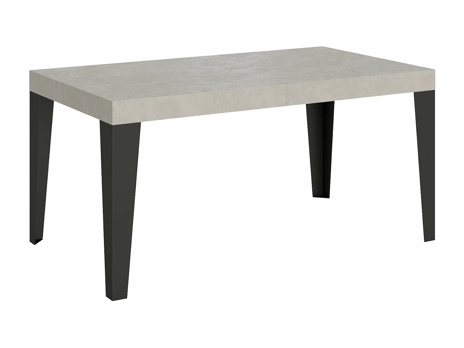 Mesa extensible 90x160/420 cm Flame cachemira patas antracita