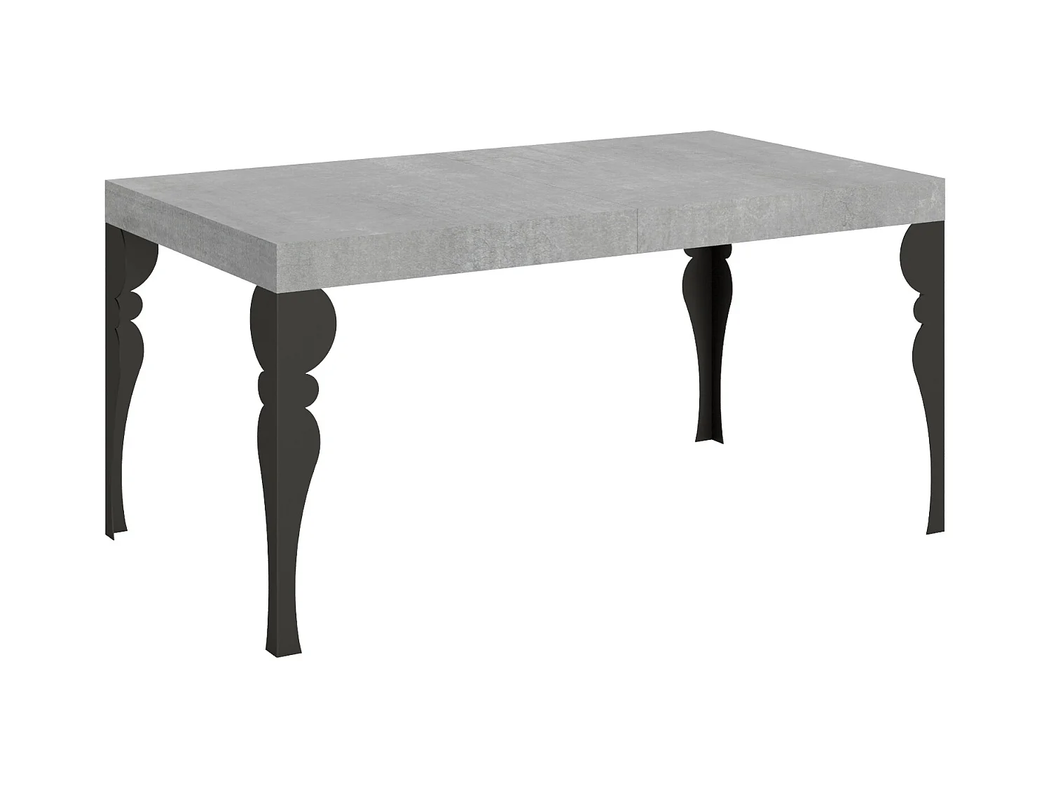 Paxon Ausziehtisch 160/244x80 cm, Beine Beton anthrazit