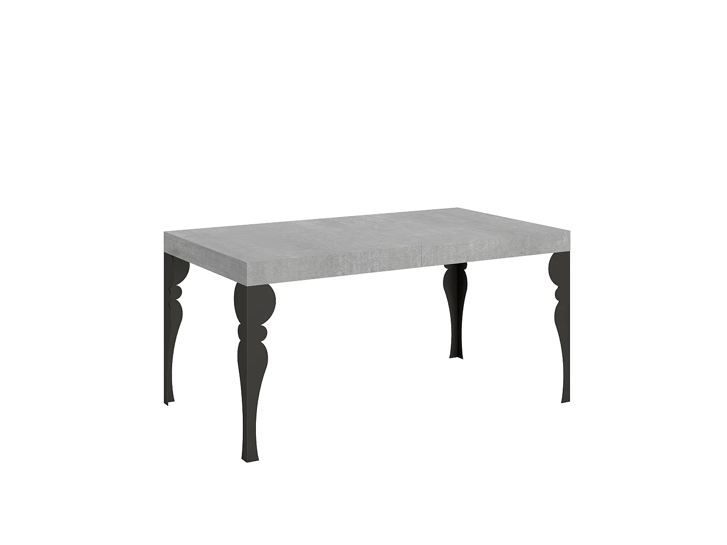 Paxon extendable table 160/244x80 cm concrete anthracite legs