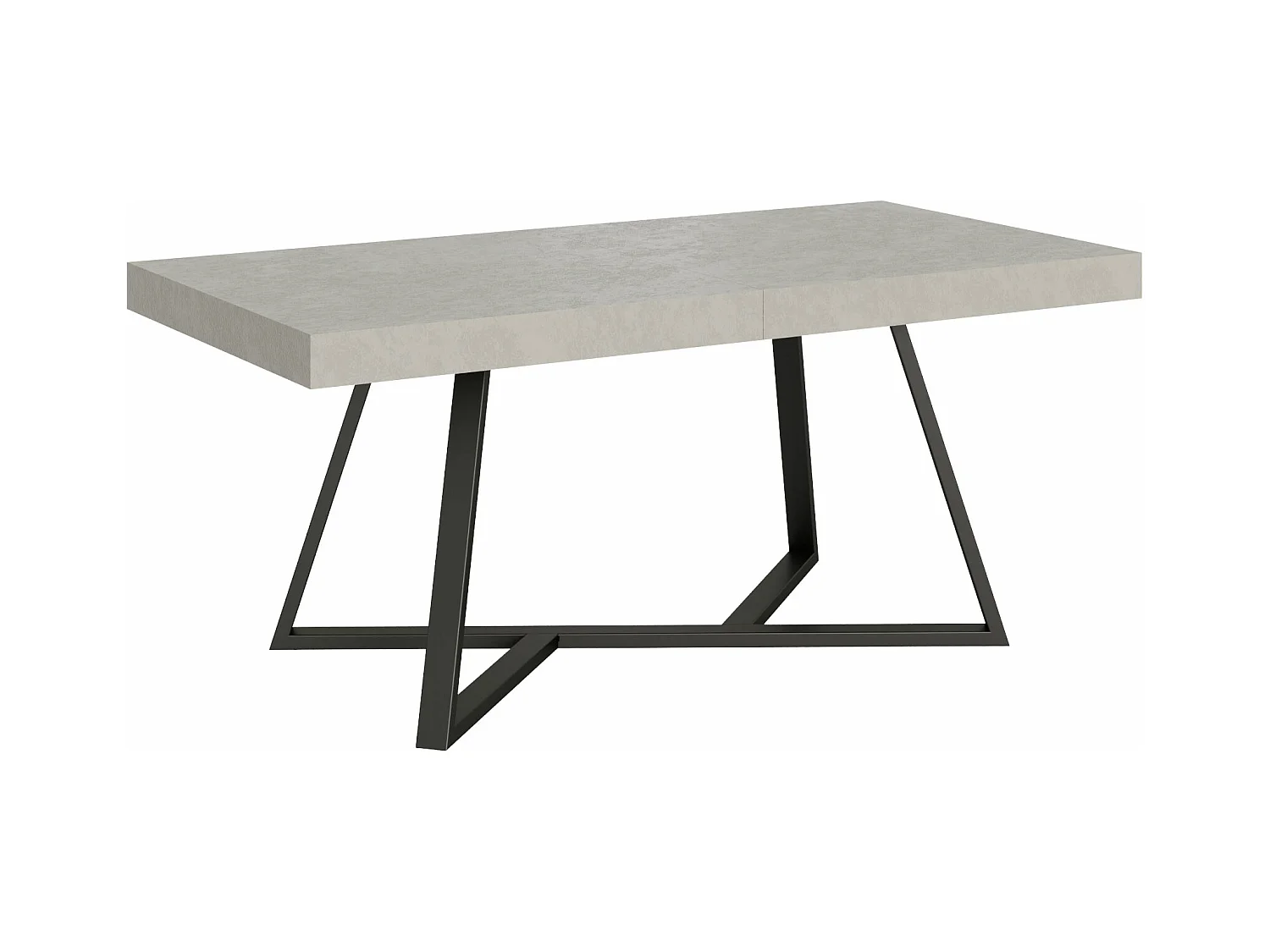 Uitschuifbare tafel 90x180/440 cm Booster kasjmier frame antraciet
