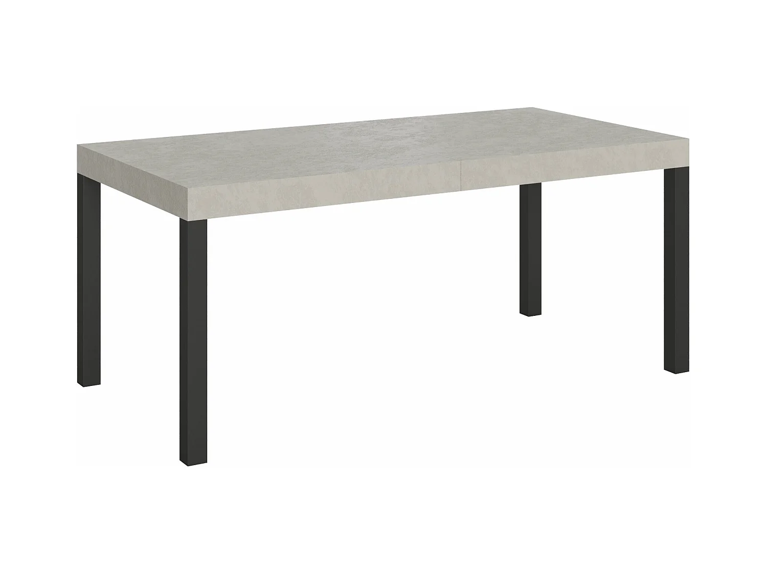 Table extensible 90x180/284 cm Everyday cachemire pieds anthracite