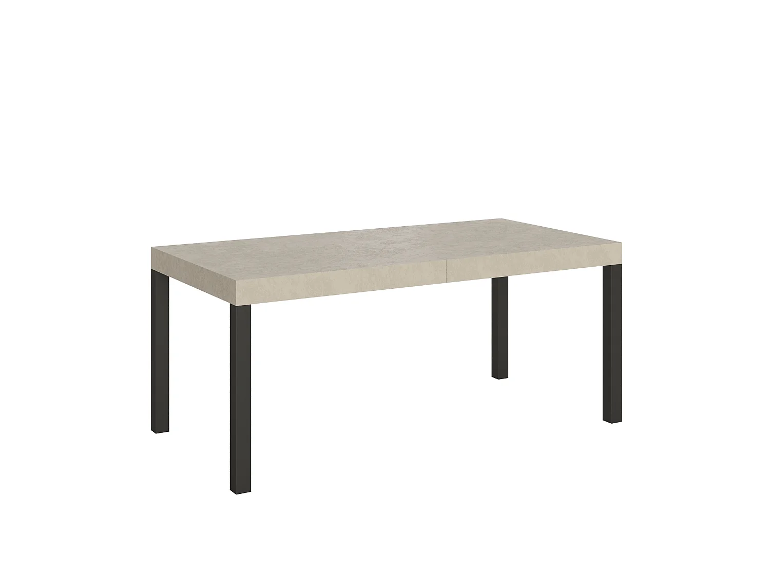 Table extensible 180/284x90 cm Everyday cachemire pieds anthracite