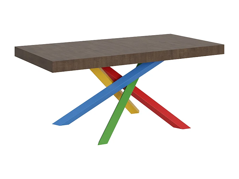 Tavolo allungabile 90x200/304 cm Volantis noce telaio 4/B