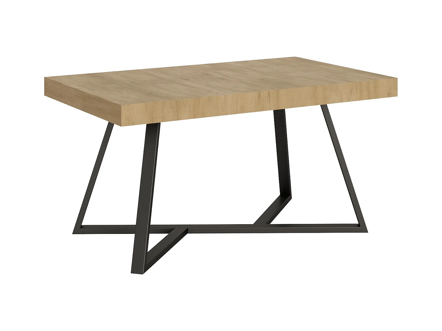 Tavolo allungabile 90x160/420 cm Booster quercia natura gambe antracite