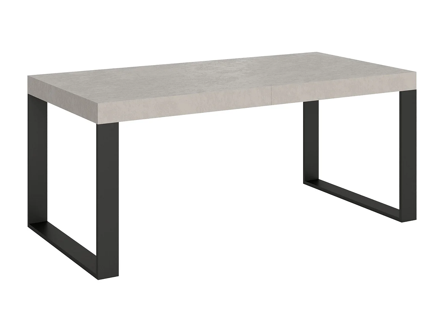 Table extensible 90x200/304 cm Tecno cachemire pieds anthracite