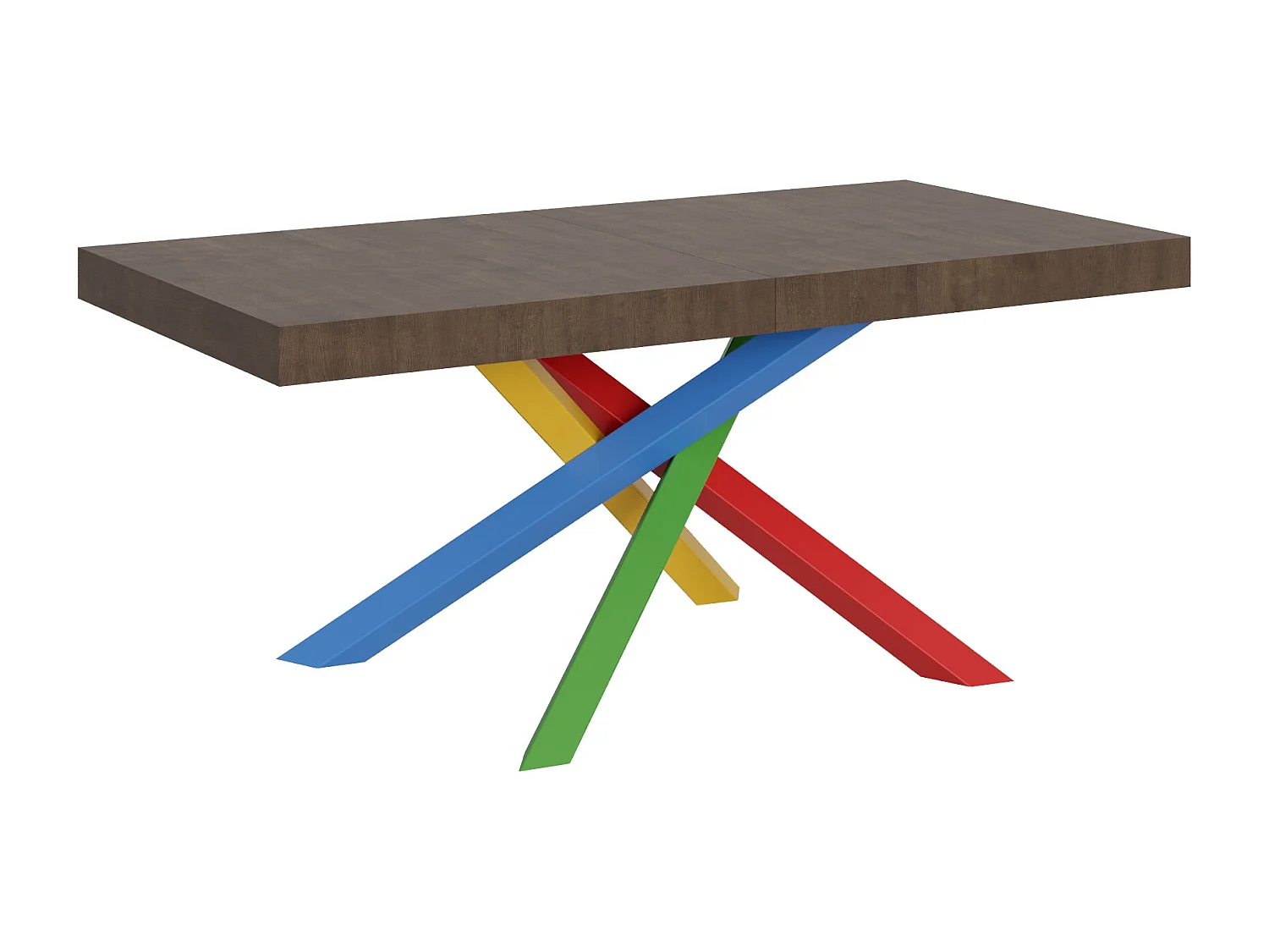 Table extensible 90x200/460 cm Volantis Noyer cadre 4/B