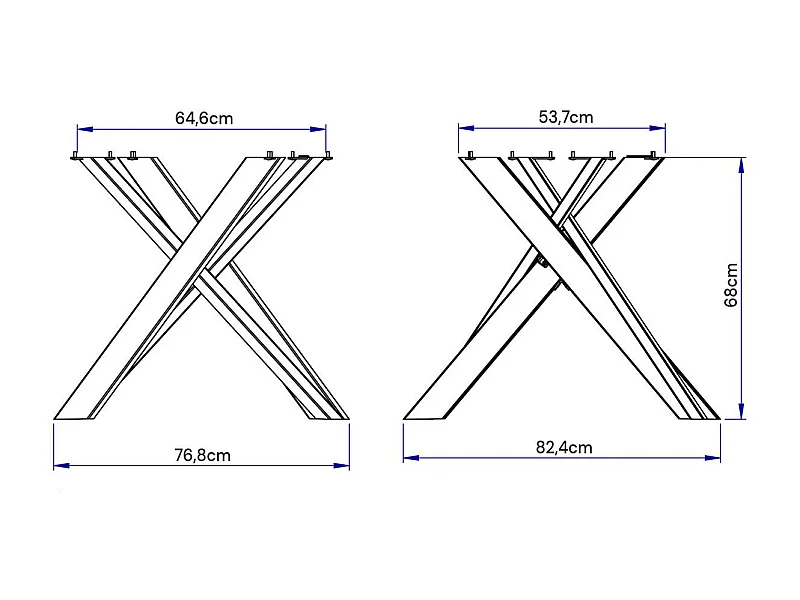 Stół rozkładany 90/194x90 cm Clerk szaro-beżowy nogi białe