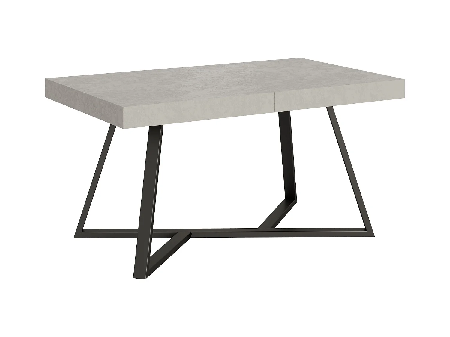 Uitschuifbare tafel 90x160/420 cm Booster kasjmier frame antraciet