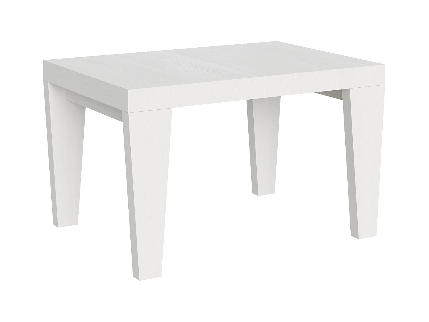 Uitschuifbare tafel 140/400x90 cm Spimbo wit essen