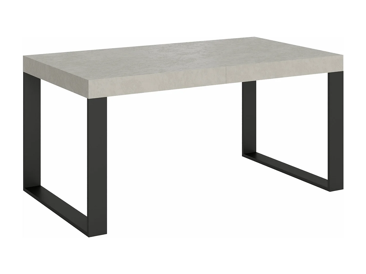 Mesa extensible 90x160/420 cm Tecno cachemira patas antracita