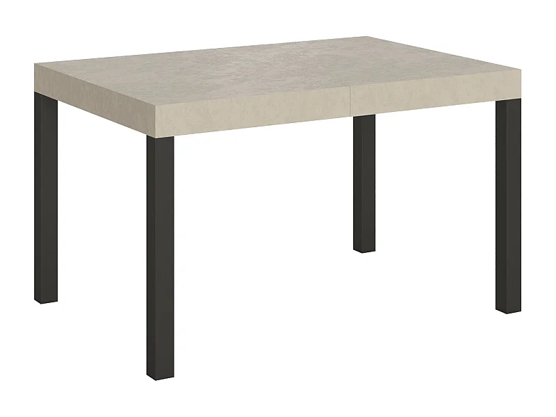 Table extensible 140/400x90 cm Everyday cachemire pieds anthracite