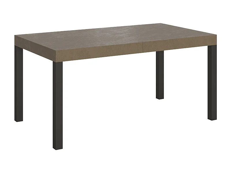 Stół rozkładany Everyday 160/264x90 cm, gołębia szarość, nogi antracytowe