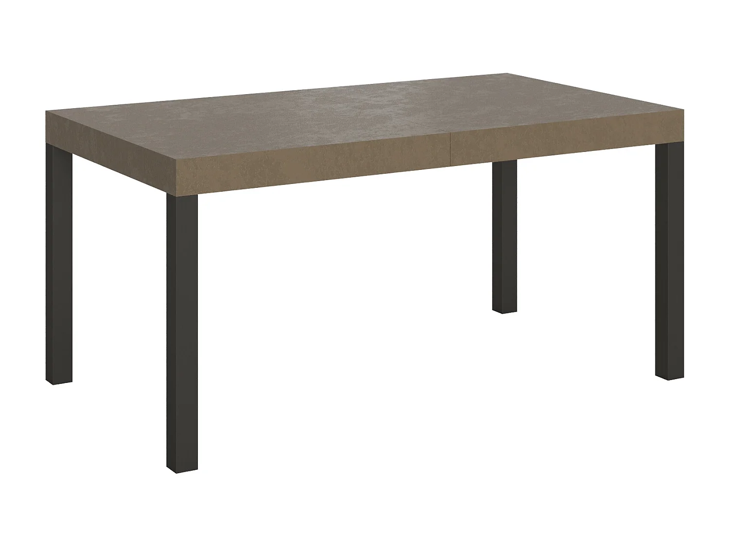 Stół rozkładany Everyday 160/264x90 cm, gołębia szarość, nogi antracytowe