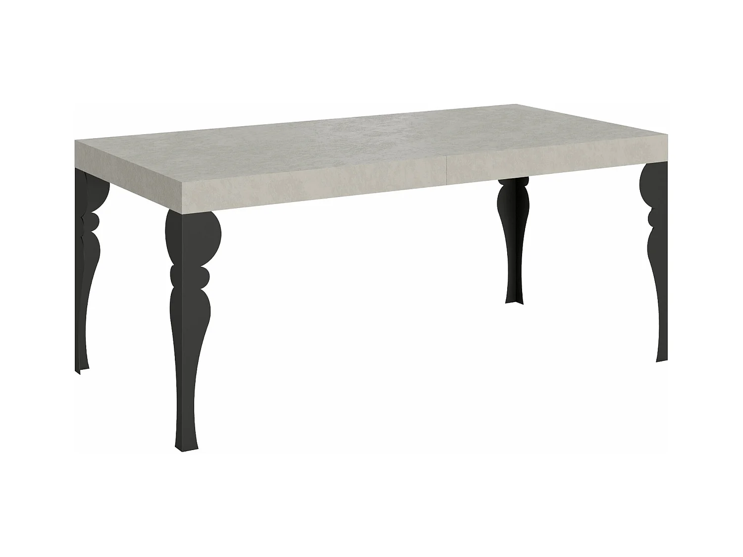 Paxon Cashmere Uitschuifbare Tafel 200/304x90 cm met Antraciet Poten