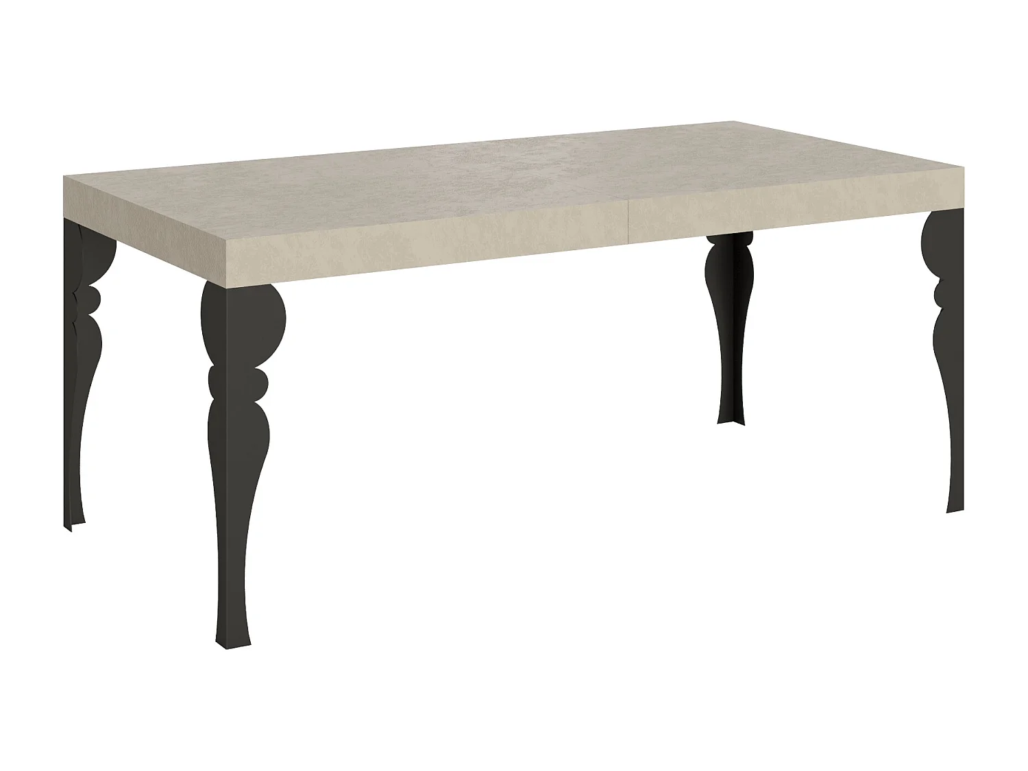 Paxon Cashmere Udtræksbord 200/304x90 cm med Antracitben