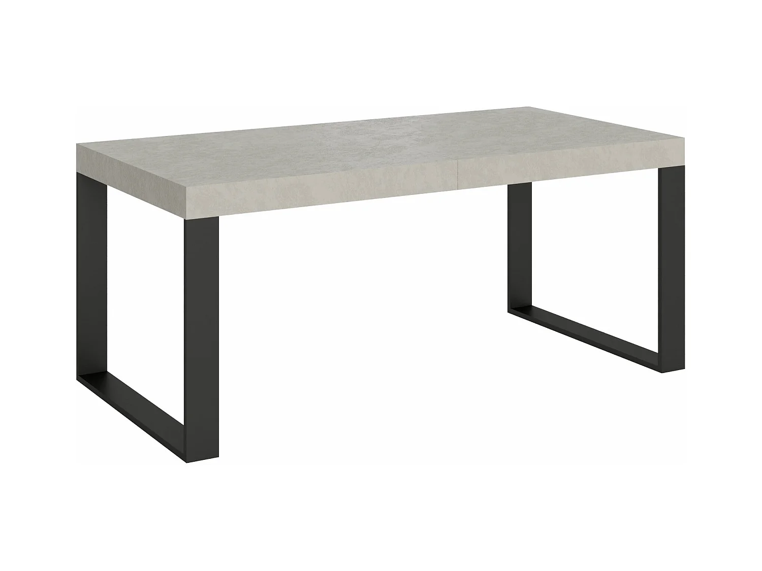 Table extensible 90x180/284 cm Tecno cachemire pieds anthracite