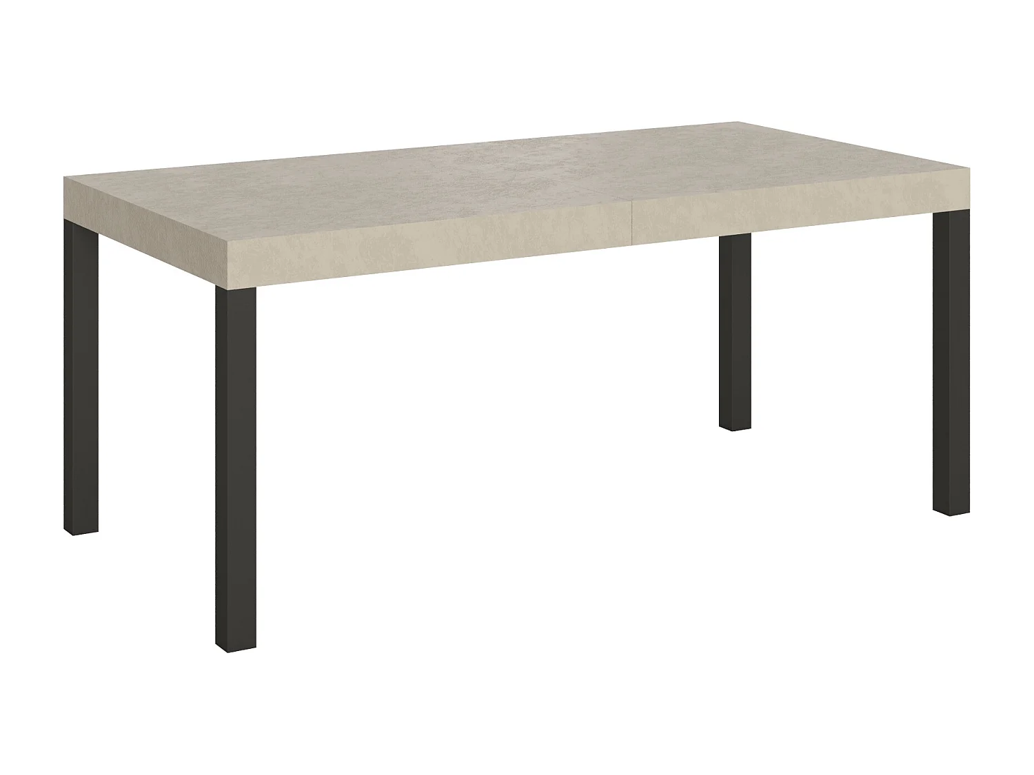 Table extensible 180/440x90 cm Everyday cachemire pieds anthracite