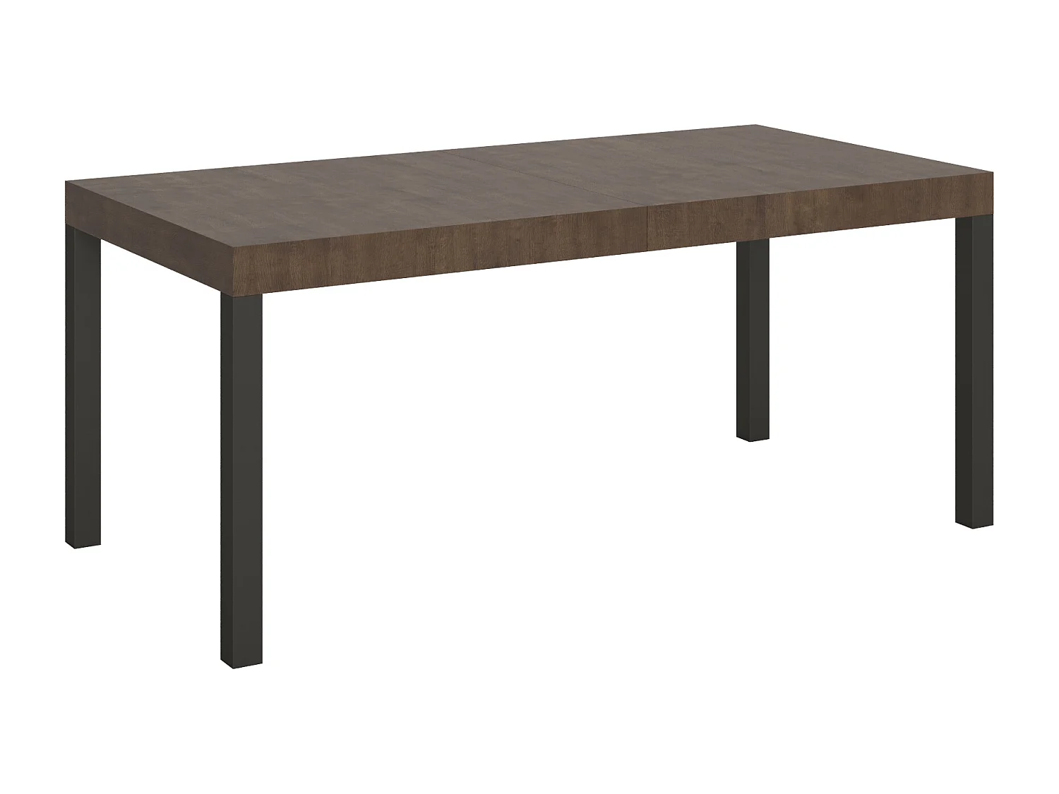 Table extensible 90x200/460 cm Everyday Noyer cadre Anthracite