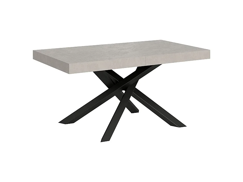 Volantis Cashmere Ausziehtisch 160/264x90 cm mit anthrazitfarbenen Beinen