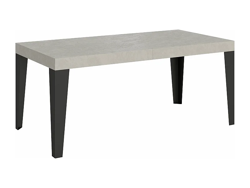 Table extensible 90x180/440 cm Flame cachemire pieds anthracite