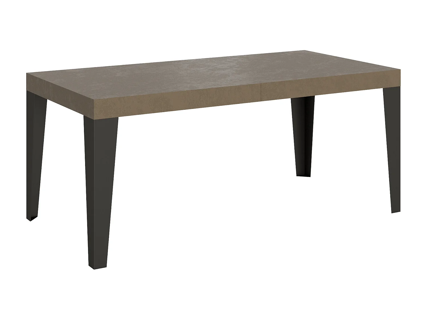 Mesa extensible 90x200/304 cm Flame gris paloma patas antracita