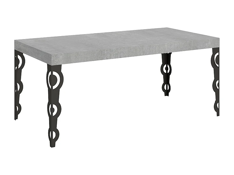 Stół rozkładany Karamay 200/460x90 cm nogi betonowe antracytowe