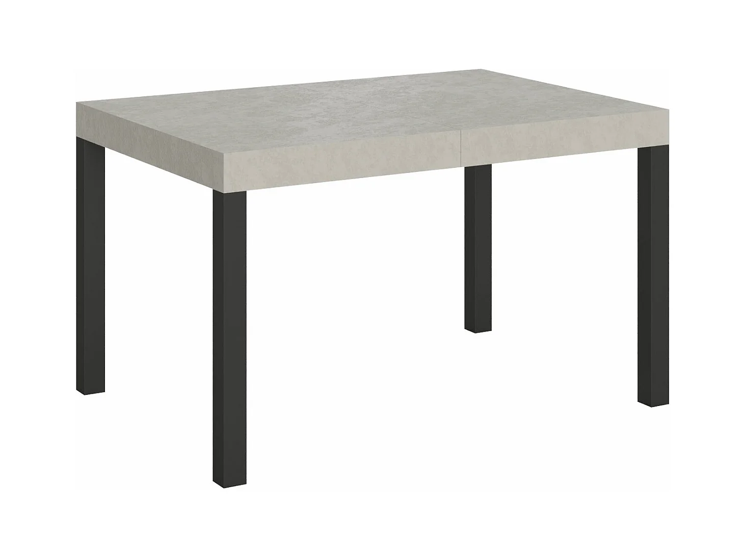 Table extensible 90x120/224 cm Everyday cachemire pieds anthracite