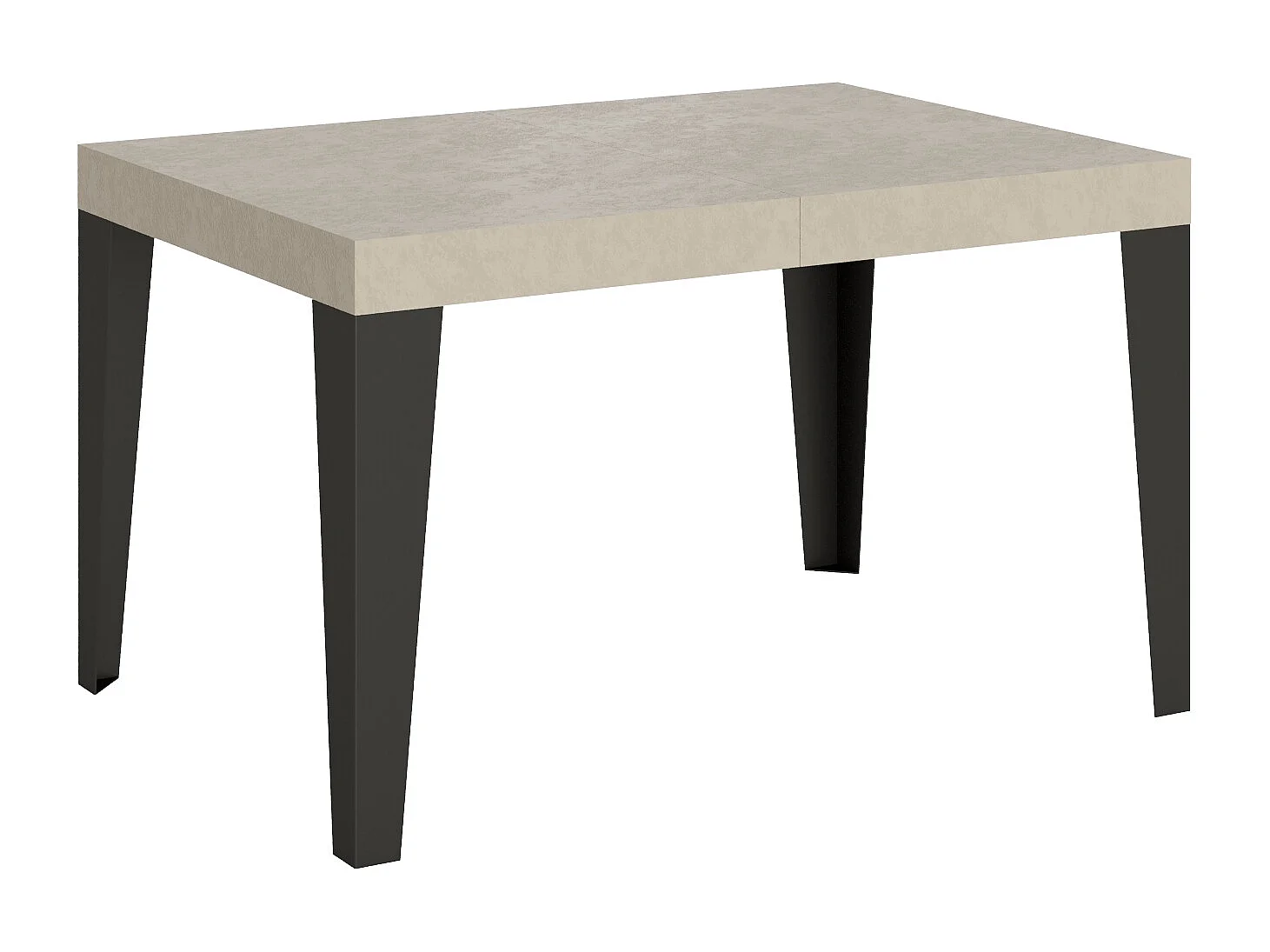 Udtræksbord 140/224x80cm Flame cashmere antracit ben