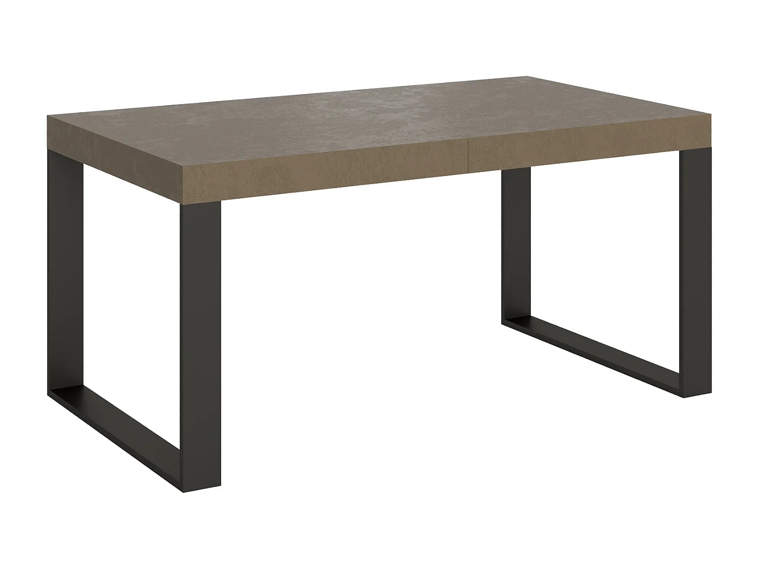 Tecno extendable table 160/420x90 cm dove gray with anthracite legs