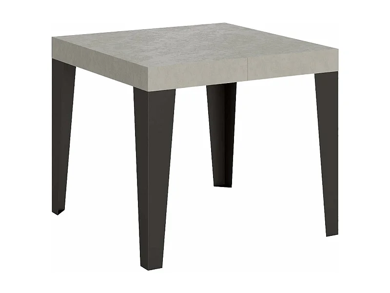 Ausziehtisch 90/246x90 cm Flame Cashmere Anthrazit Beine