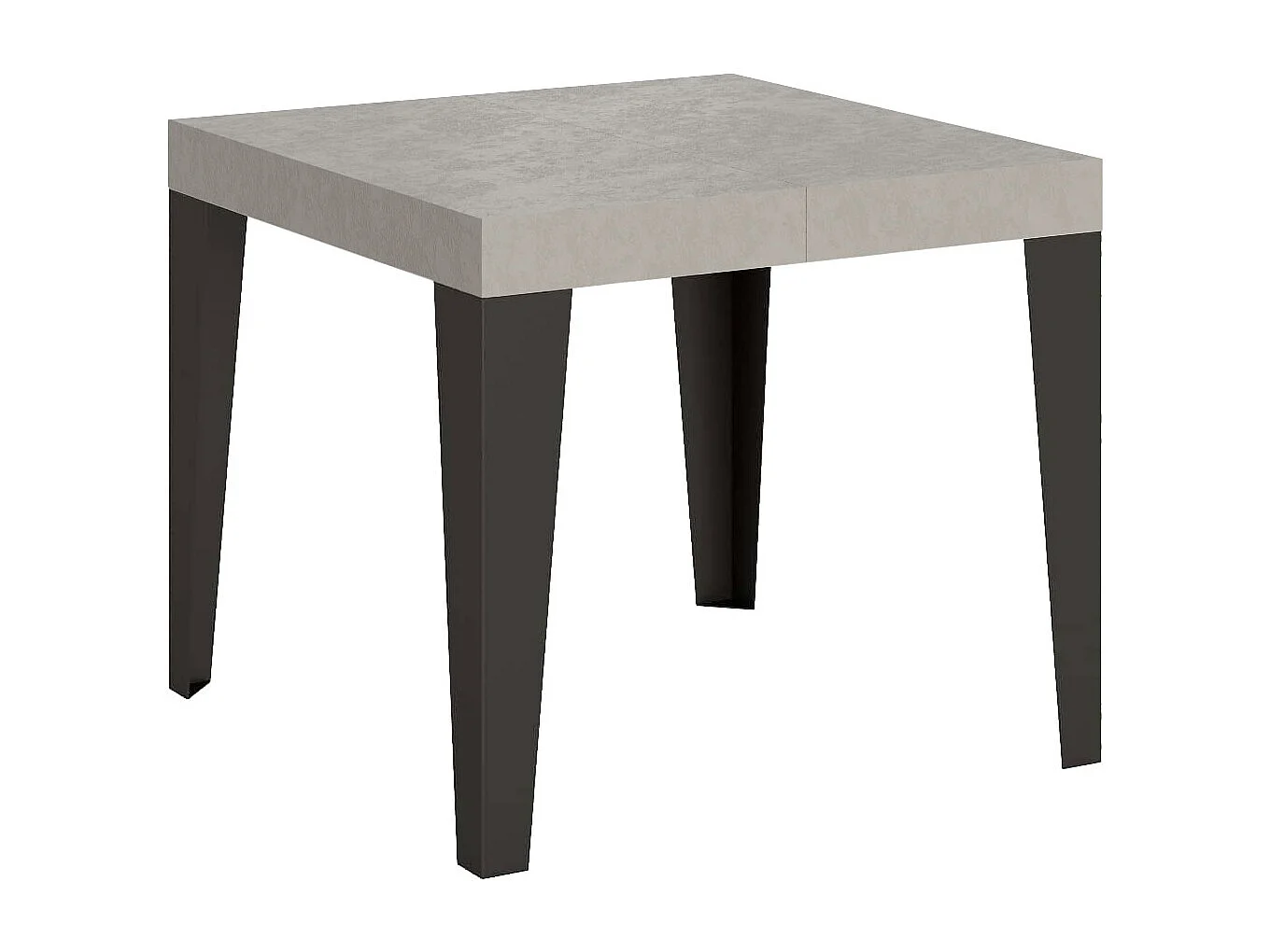 Ausziehtisch 90/246x90 cm Flame Cashmere Anthrazit Beine