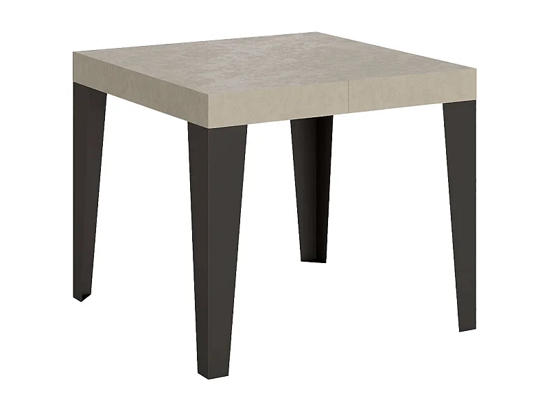 Mesa extensible 90/246x90 cm Flame cachemira patas antracita