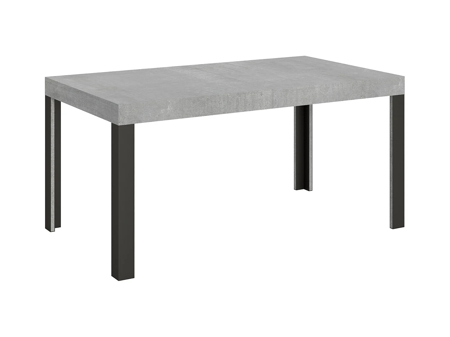Tavolo allungabile 80x160/244 cm Linea cemento