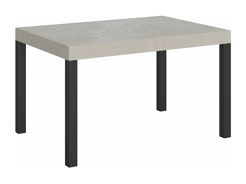 Table extensible 90x140/244 cm Everyday cachemire pieds anthracite