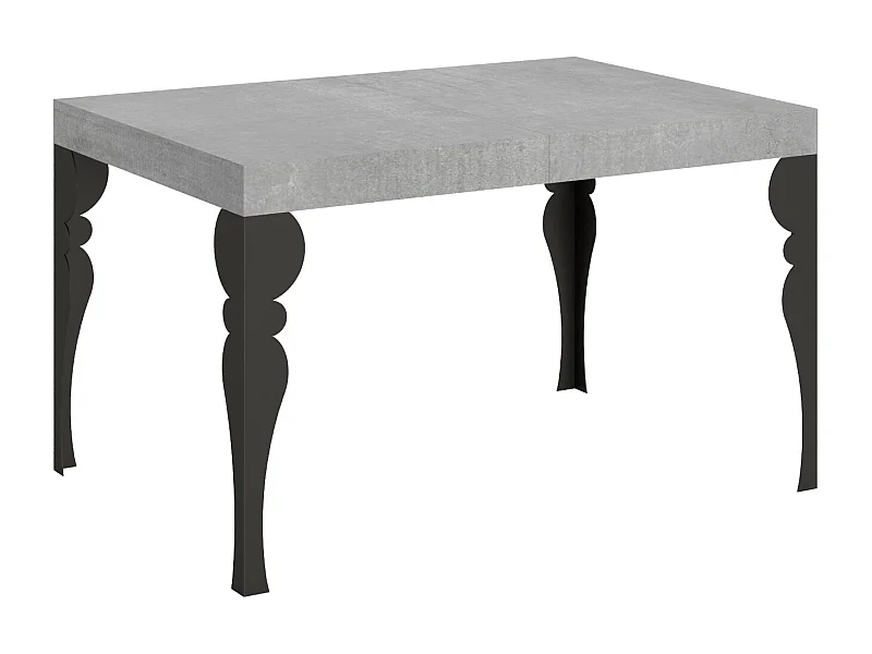 Stół rozkładany 140/400x90 cm Paxon cementu nogi antracytowe
