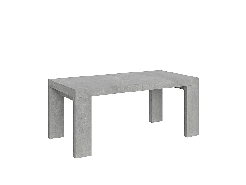 Table extensible 200/460x90 cm Roxell gris béton