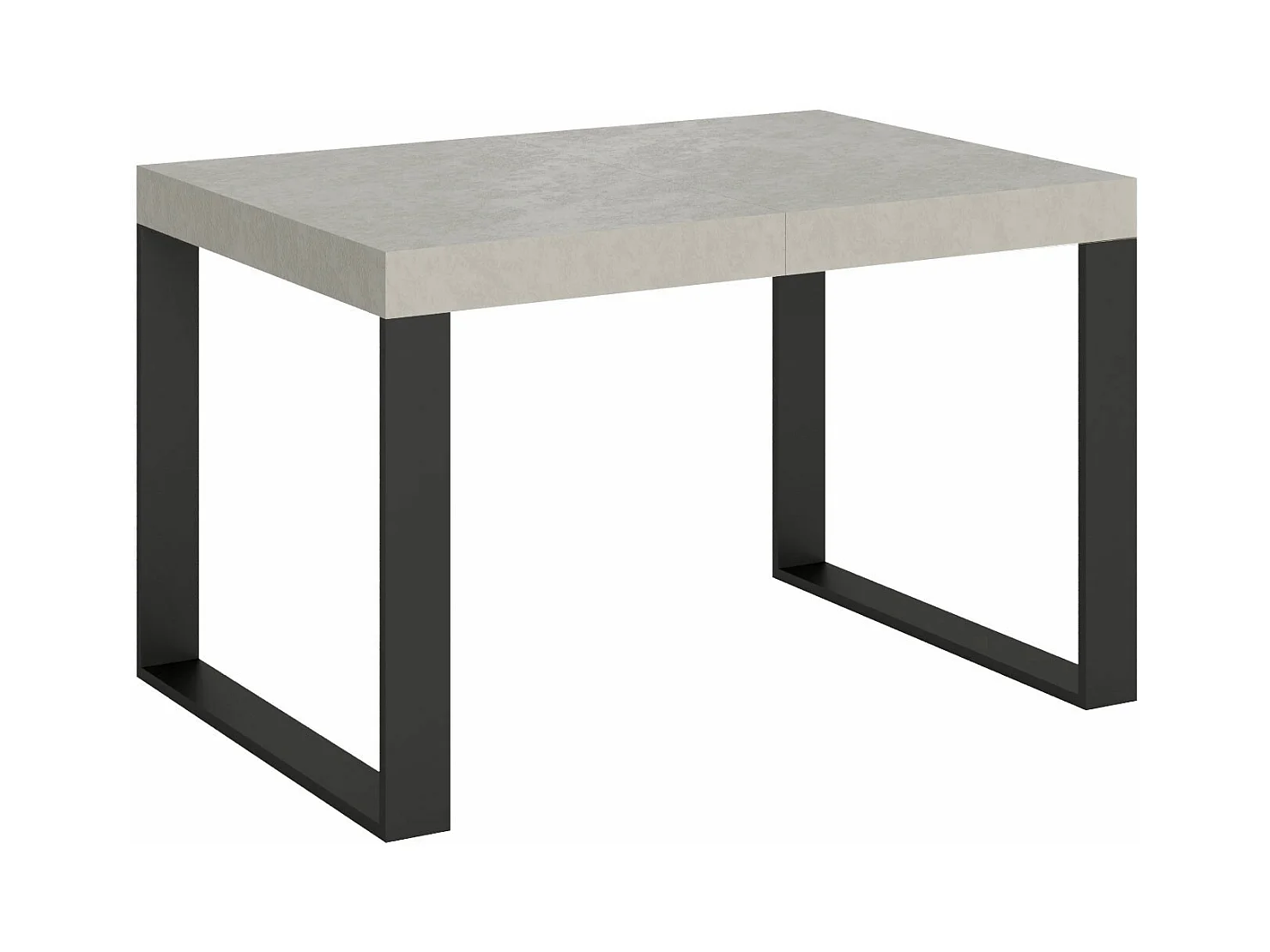 Ausziehtisch 140/244x90 cm Tecno Kaschmir Beine anthrazit