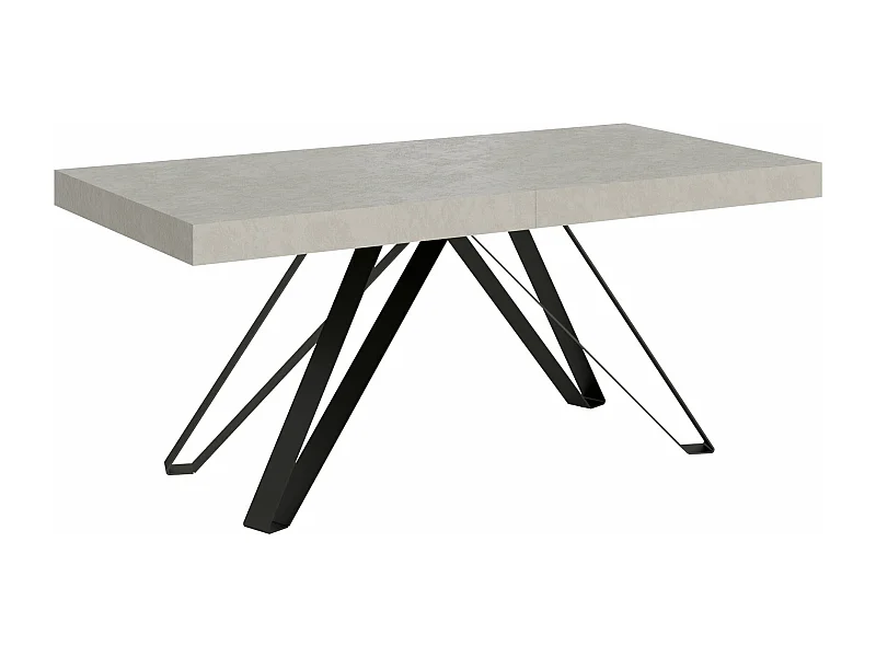 Mesa extensible 90x180/284 cm Terium cachemira patas antracita