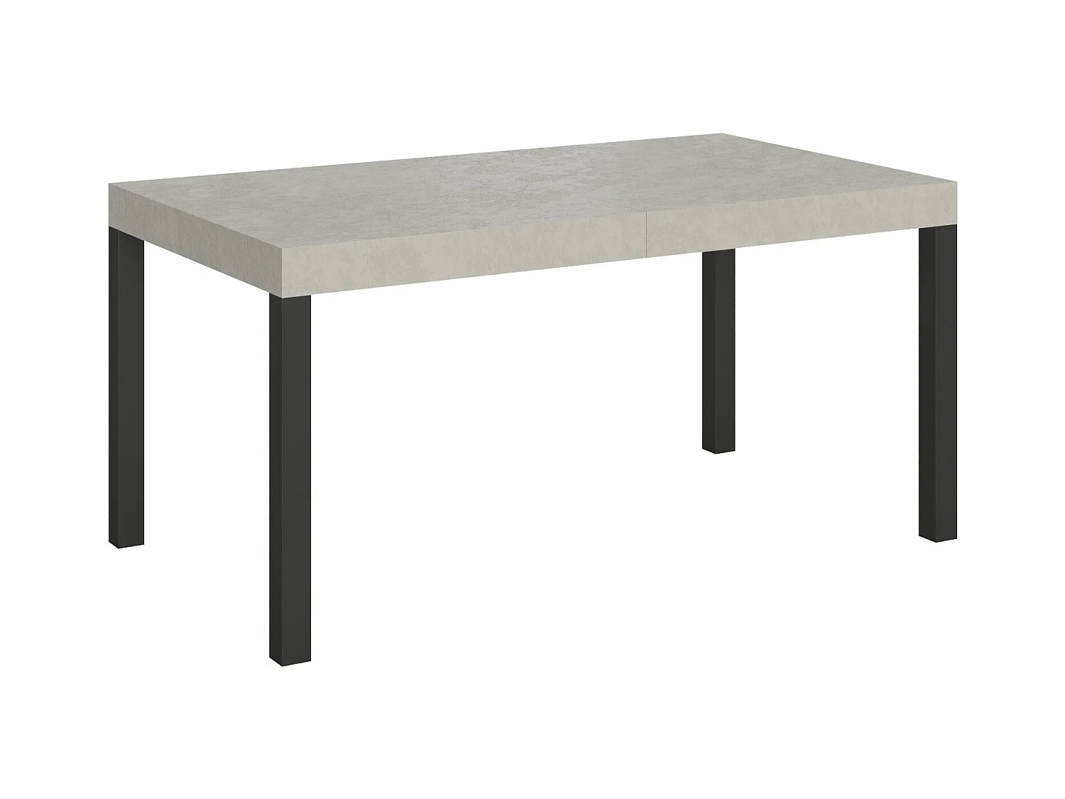 Table extensible 90x160/420 cm Everyday cachemire pieds anthracite