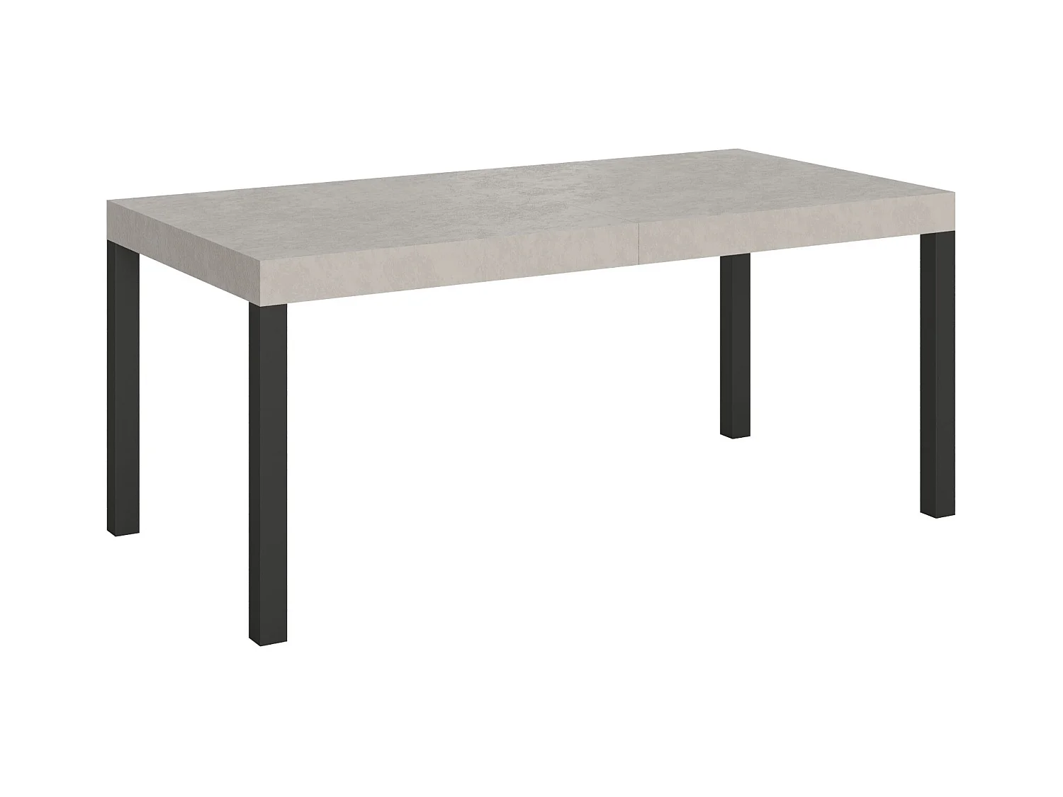Ausziehbarer Tisch Everyday Cashmere 200/304x90 cm mit anthrazitfarbenen Beinen