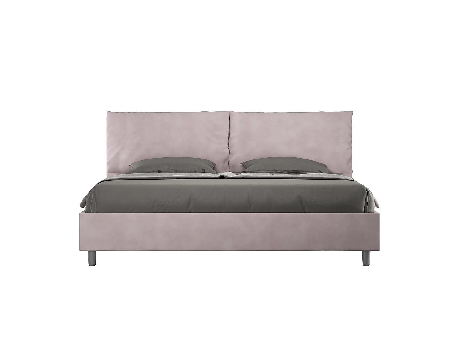 Polstret kingsize-seng med opbevaring 200x210 mikrofiber lavendel Antea Large