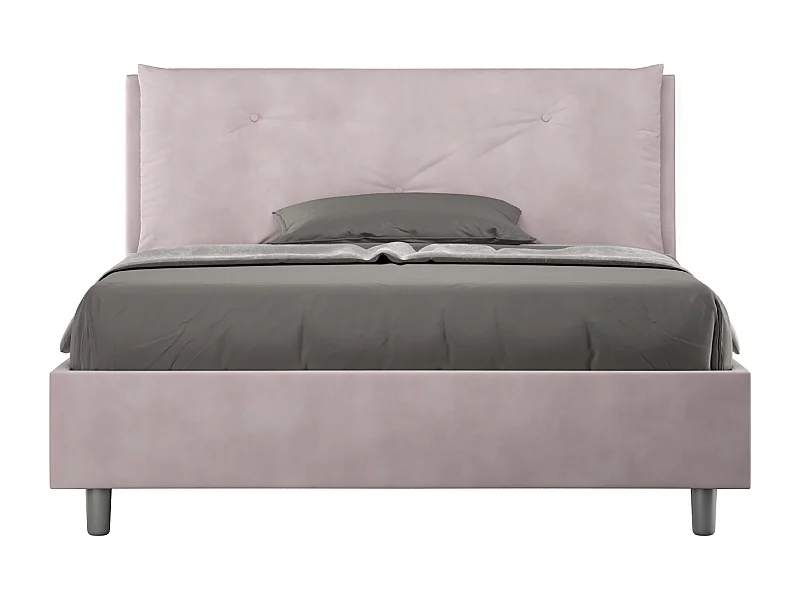 coffre rembourré 140x210 microfibre lilas Appia Large