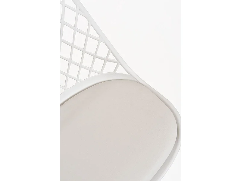 Silla de Escritorio sin brazos Podium Blanca - Diseño innovador - Ideal para Estudio y Oficinas